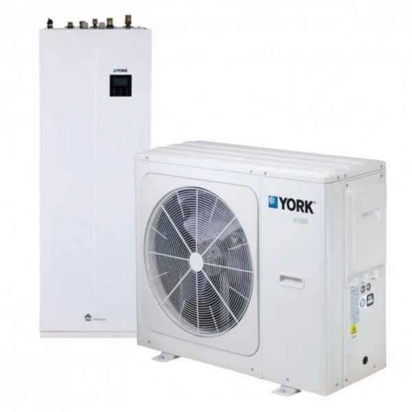 Pompa de caldura YORK split hidrotank 16kW, 380V, boiler 240L, Wifi si rezistenta electrica 9kW YKF16ARB + YKF160240ANBE9