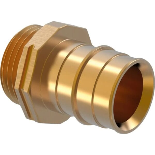 Uponor Q&E racord filet ext. alamă PL W 40-G1 1/4"MT (compatibil Wipex)-1145657