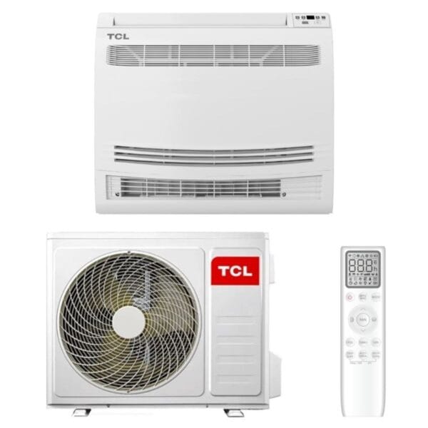 Sistem aer conditionat tip consola TCL 12000 BTU A++, Optimizat pentru Incalzire, Hotel Mode, Telecomanda, WiFi, Monofazat TCC-12ZHRH/DVI - TCC-12HH/DVO [TCC-12ZHRH/DV]